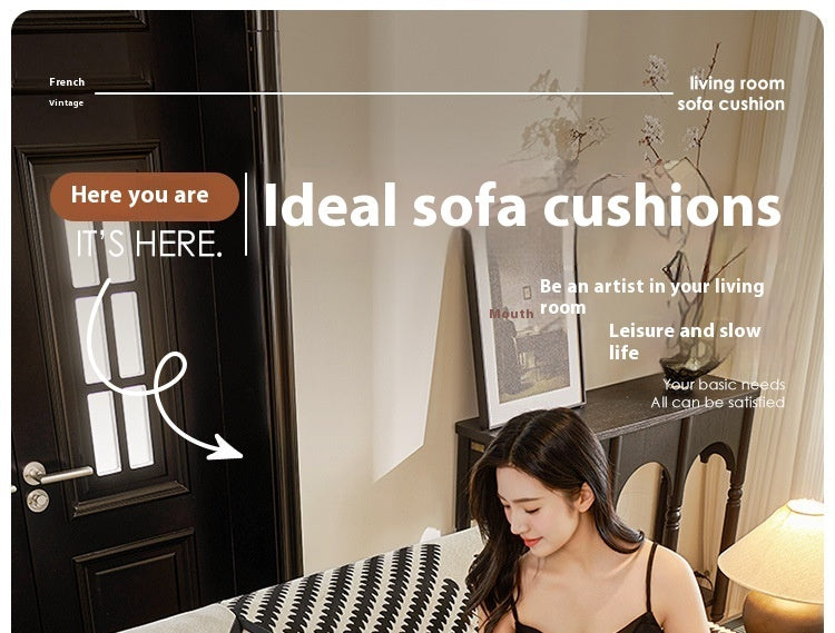 A Chenille Double Lounge Sofa Cover sold by WorkZen Interiors
