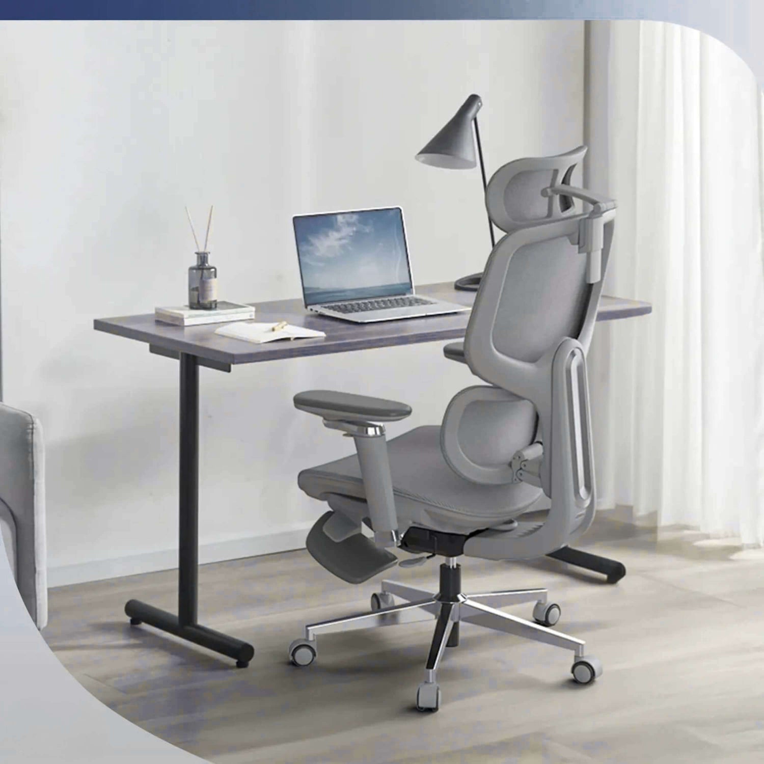A Gray High Back Office Chair sold by WorkZen Interiors