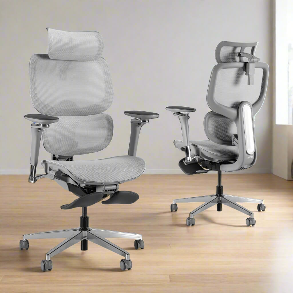 2 Gray High Back Office Chairs sold by WorkZen Interiors