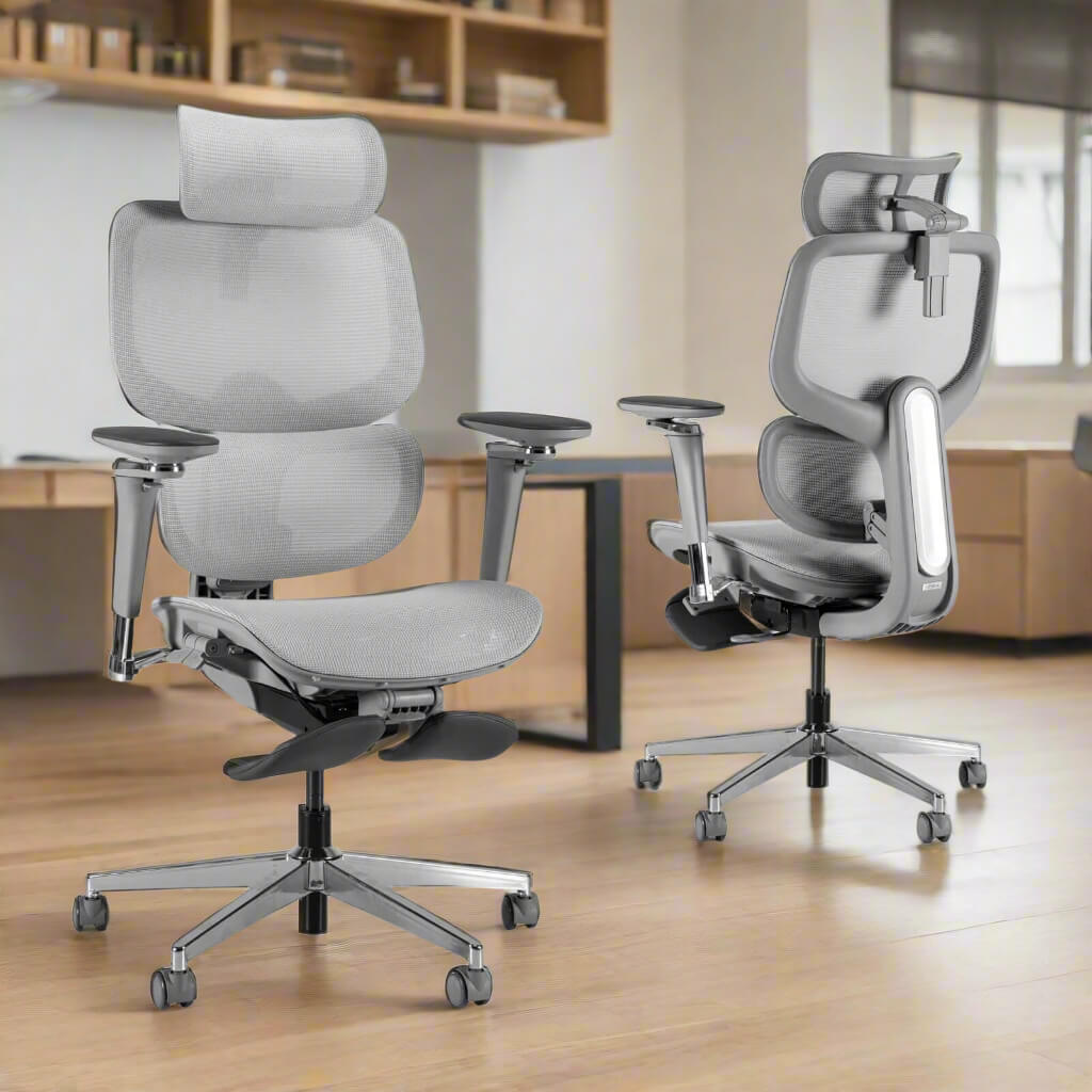 2 Gray High Back Office Chairs sold by WorkZen Interiors