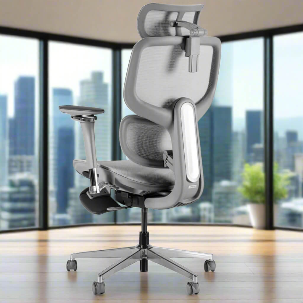 Gray High Back Office Chairs sold by WorkZen Interiors