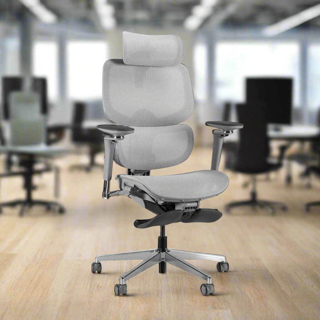 Gray High Back Office Chairs sold by WorkZen Interiors