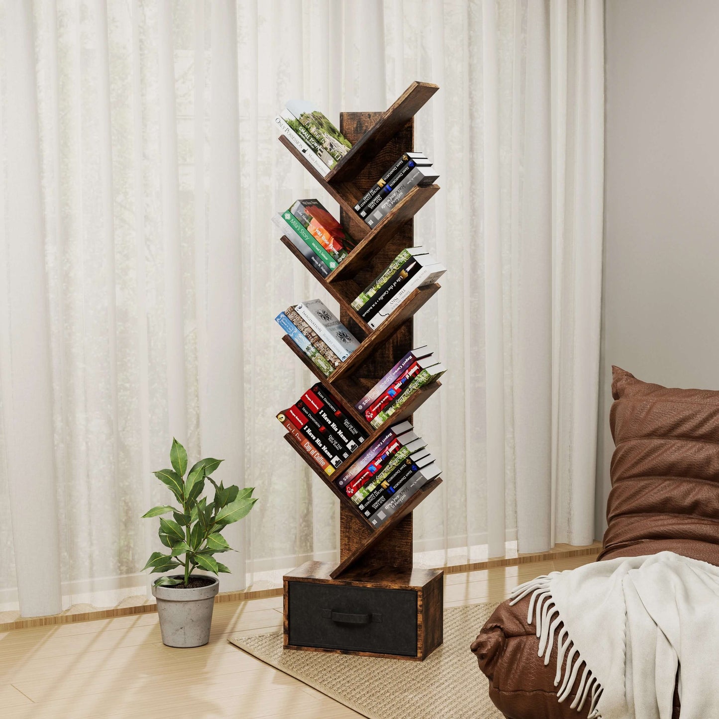 A Da Vinci 9 Tier Tree Office Book Shelf  sold by WorkZen Interiors