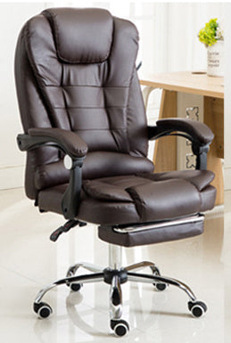 A brown Boston Reclining Office Chair With Footrest sold by WorkZen Interiors