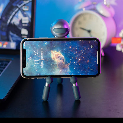A grey desk phone holder sold by WorkZen Interiors