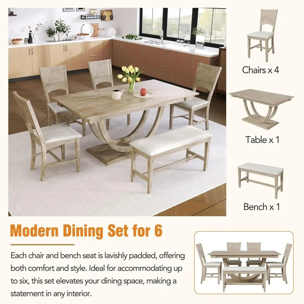 A Dining Room Table Set For 6 sold by WorkZen Interiors