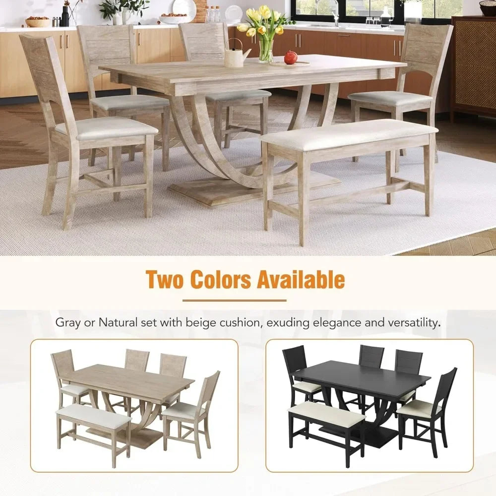 A Dining Room Table Set For 6 sold by WorkZen Interiors