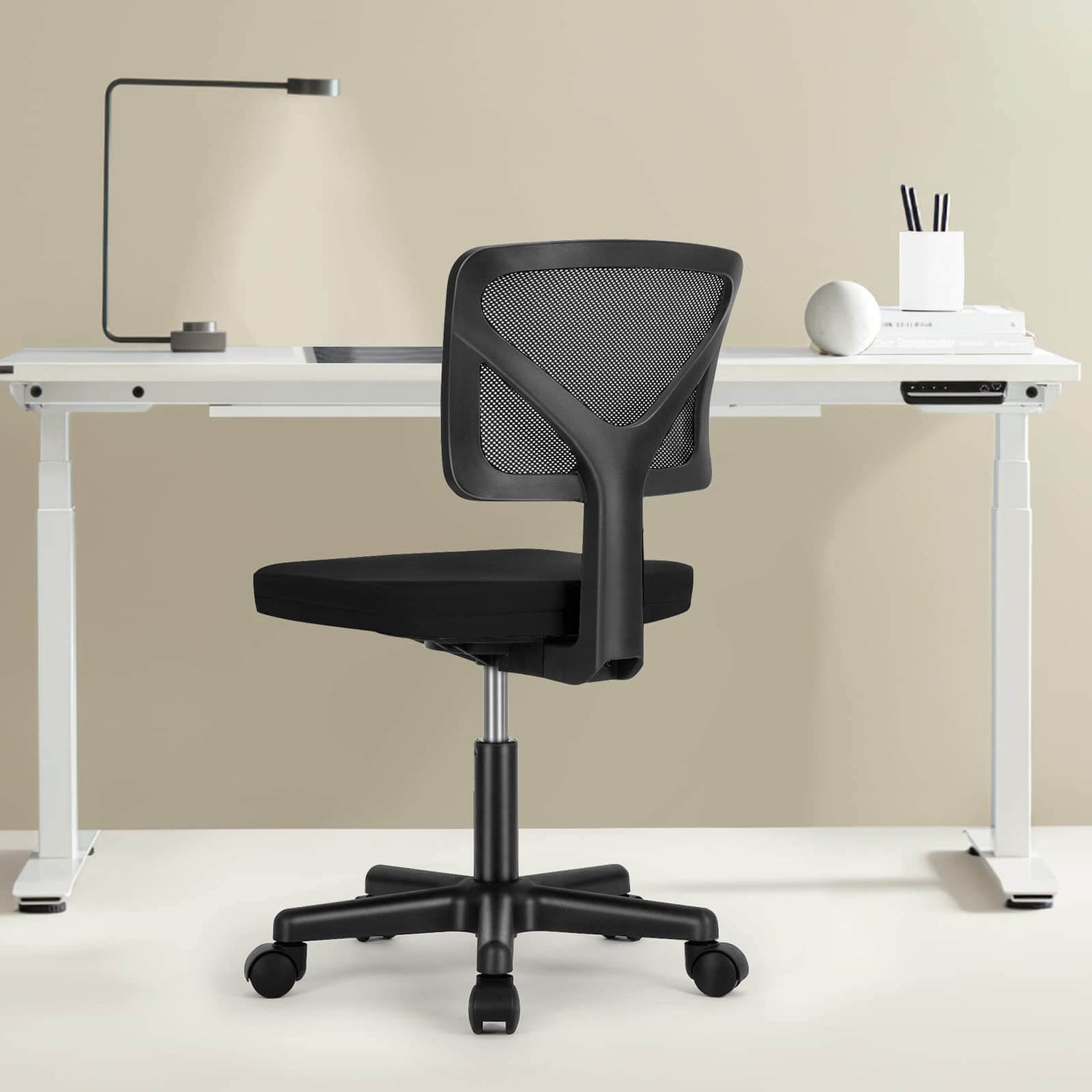 A black Ergo Mesh Office Chair sold by WorkZen Interiors
