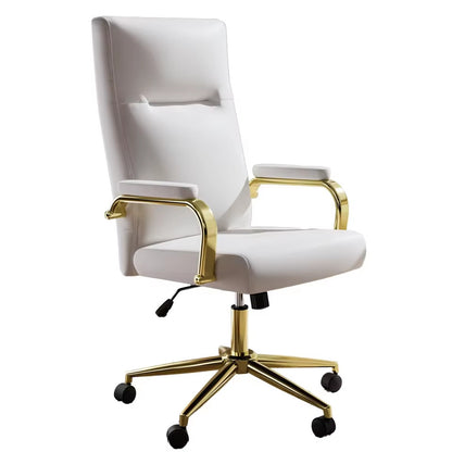 A white Executive Office Desk Chair sold on WorkZen Interiors