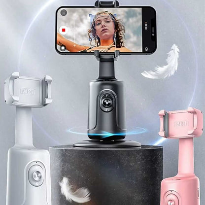 A white, black, pink motion sensor phone holder of different colors being sold by WorkZen Interiors