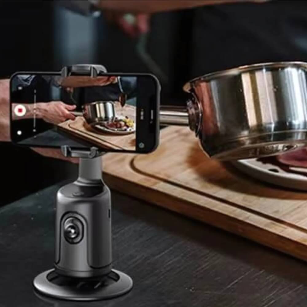 A black motion sensor phone holder of different colors being sold by WorkZen Interiors