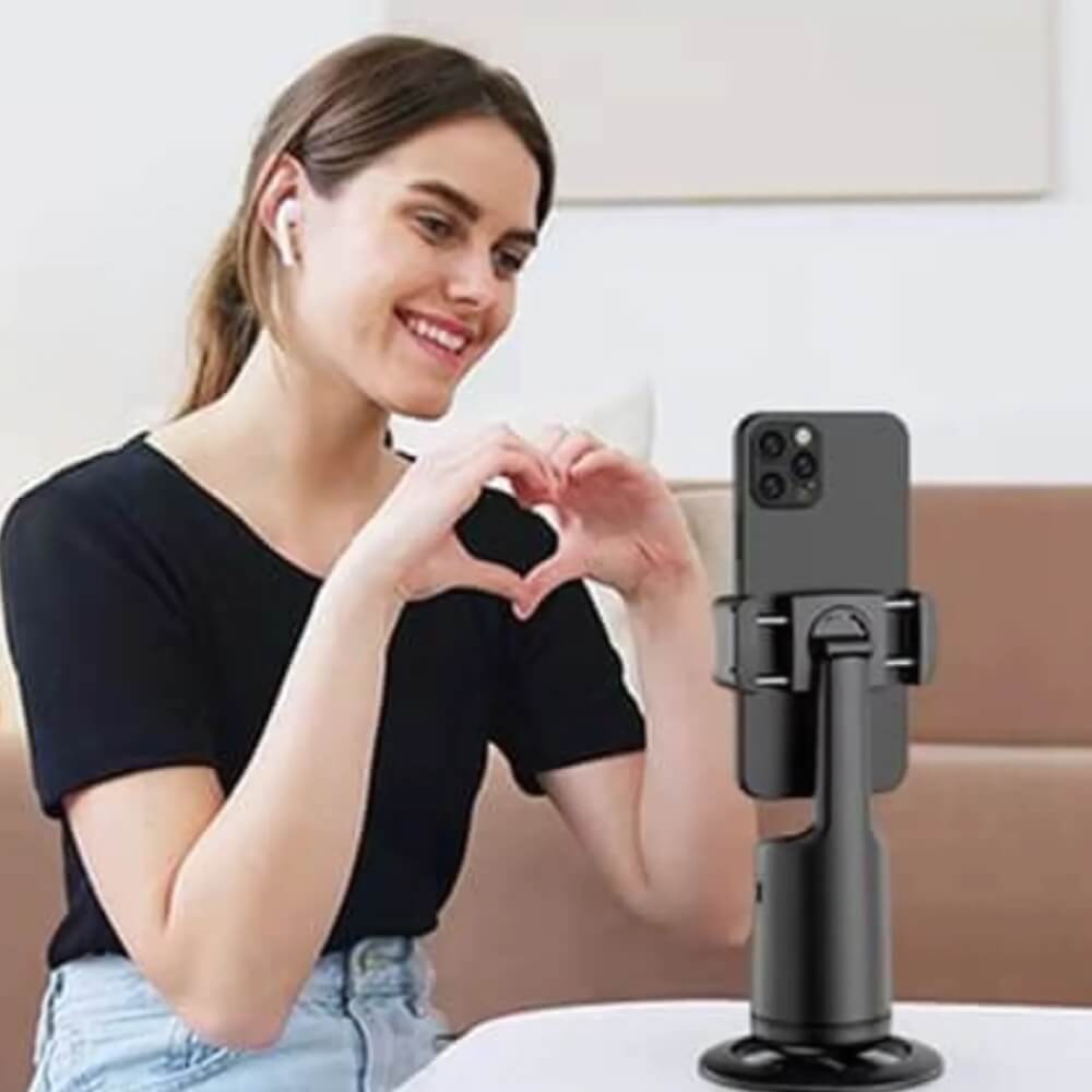 A black motion sensor phone holder of different colors being sold by WorkZen Interiors