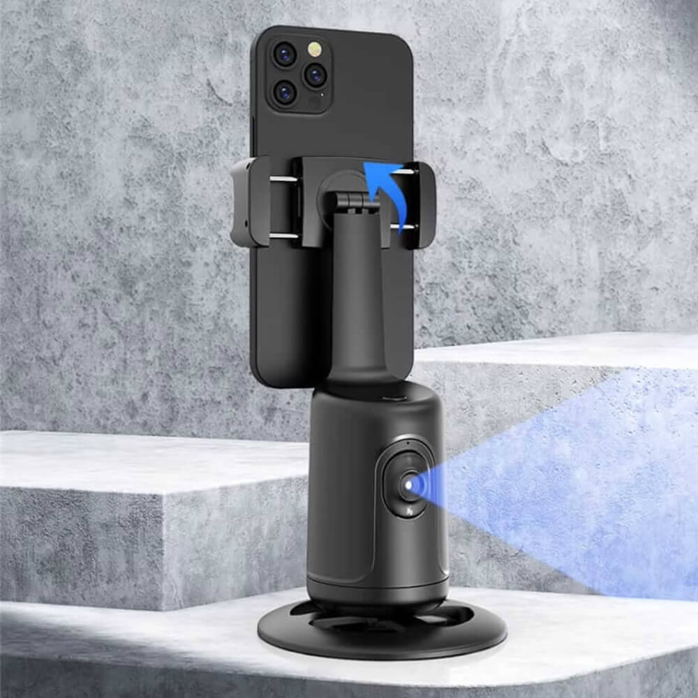 A black motion sensor phone holder of different colors being sold by WorkZen Interiors