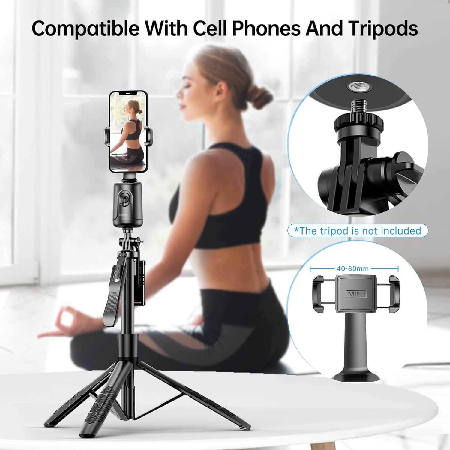A black motion sensor phone holder of different colors being sold by WorkZen Interiors