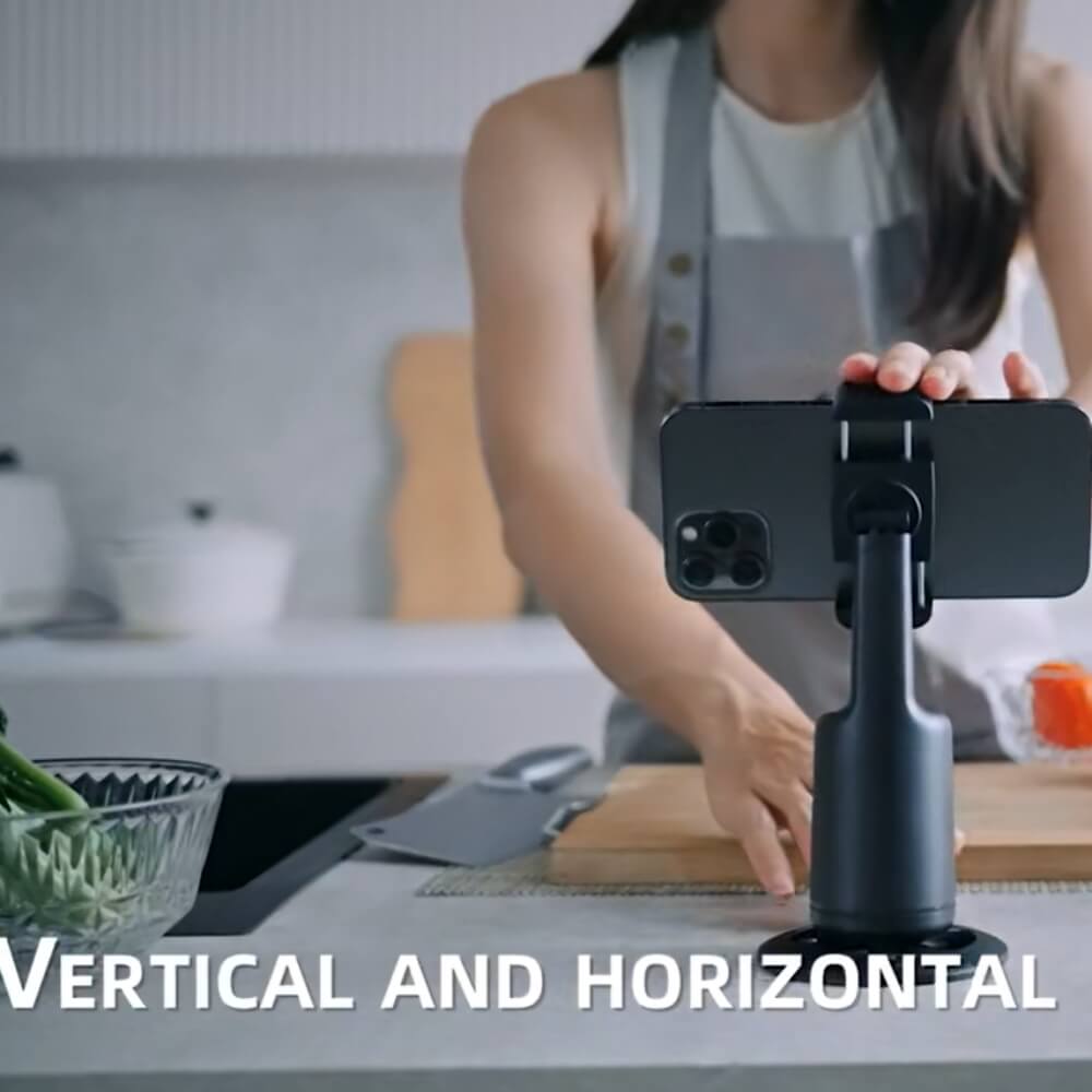 A black motion sensor phone holder of different colors being sold by WorkZen Interiors