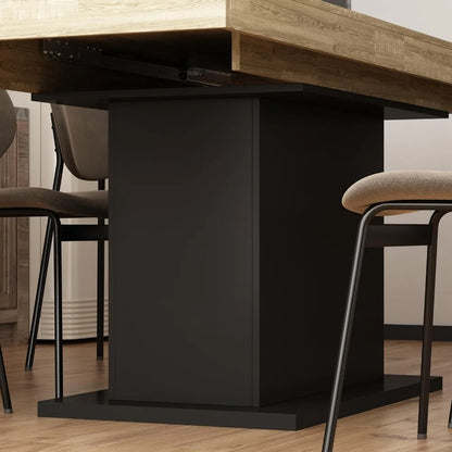A farmhouse cafeteria table sold by WorkZen Interiors