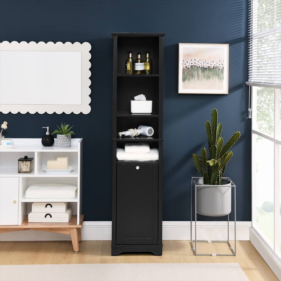 A Floor Standing Bathroom Storage Cabinets sold by WorkZen Interiors