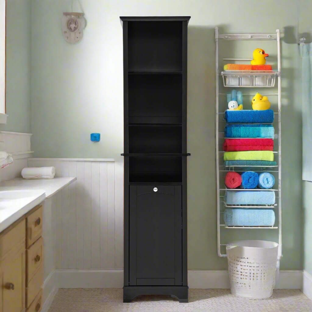 A Floor Standing Bathroom Storage Cabinets sold by WorkZen Interiors