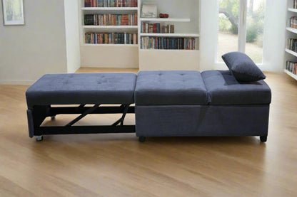 A Giovanni Sofa Bed Chair that has been converted a sofa bed sold by WorkZen Interiors