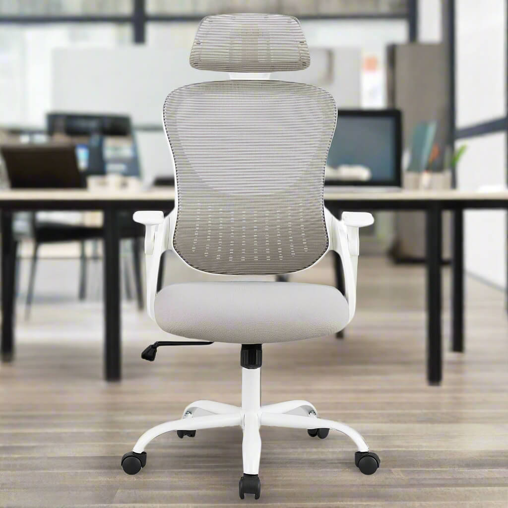 A  Gray Mesh Back Office Desk Chair  sold by WorkZen Interiors