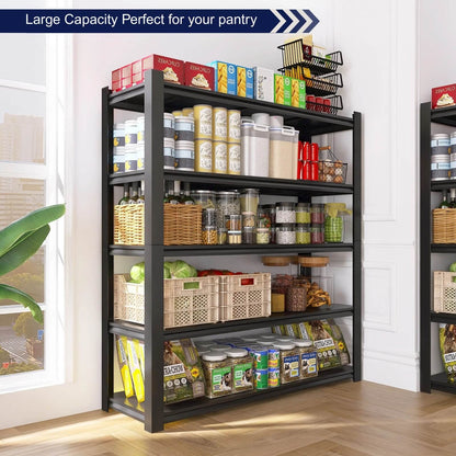 A Heavy Duty Black Metal Shelf sold by WorkZen Interiors