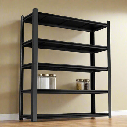A Heavy Duty Black Metal Shelf sold by WorkZen Interiors
