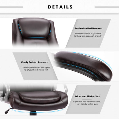 Features of a high back office chair sold by WorkZen Interiors