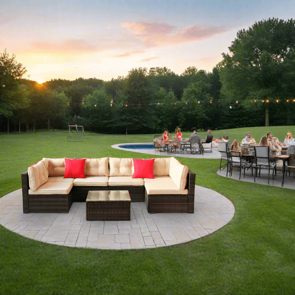 A Patio Sectional Set sold by WorkZen Interiors