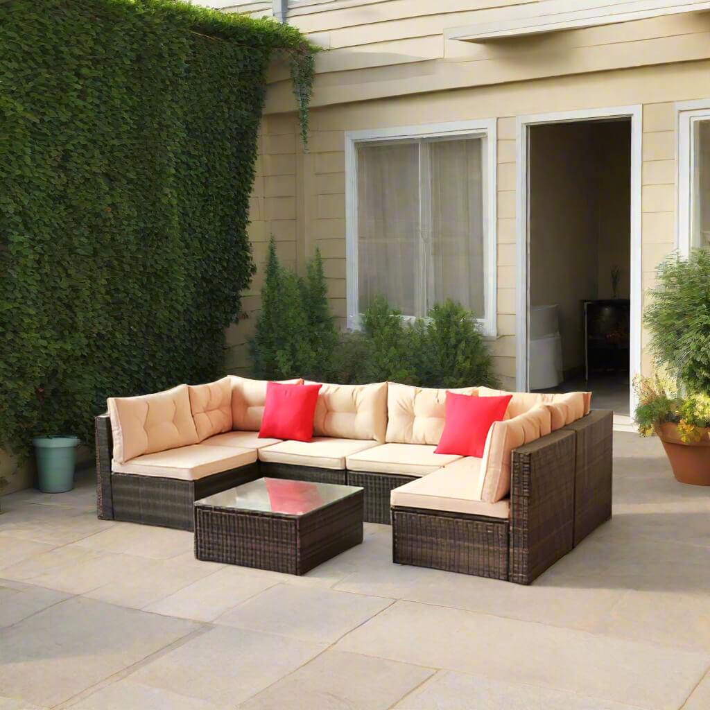 A Patio Sectional Set sold by WorkZen Interiors