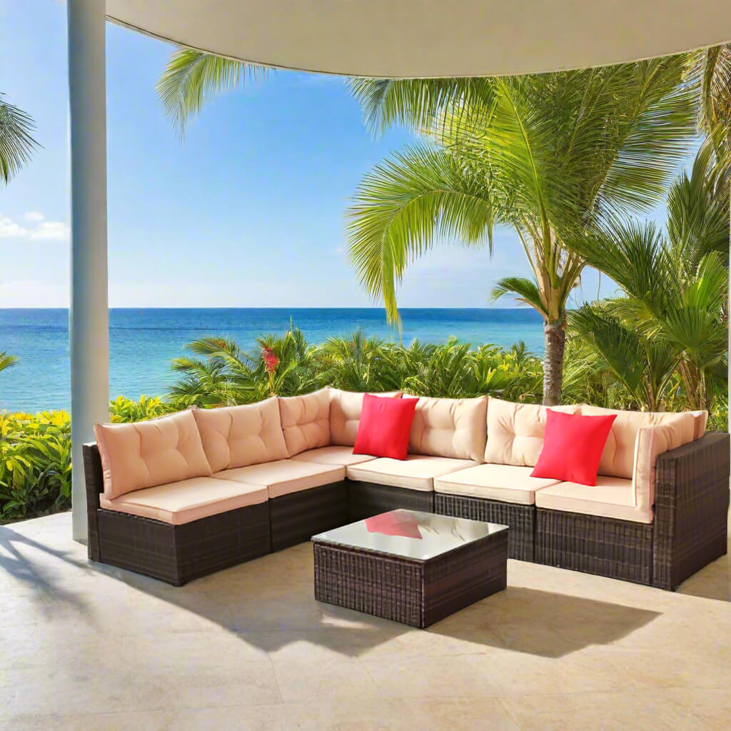 A Patio Sectional Set sold by WorkZen Interiors
