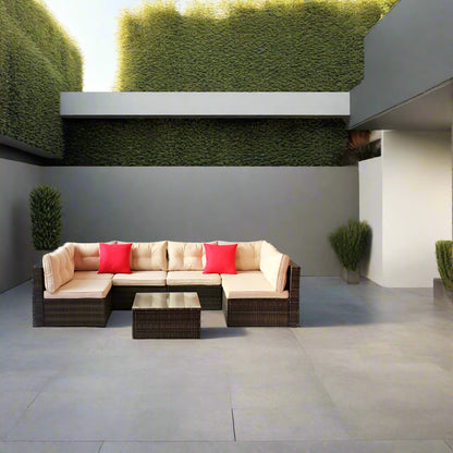 A Patio Sectional Set sold by WorkZen Interiors