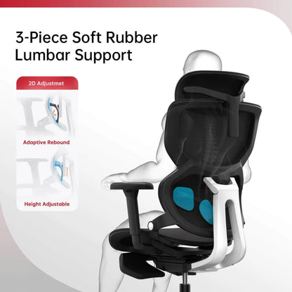 A black big and tall mesh office chair sold by WorkZen Interiors
