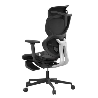 A black big and tall mesh office chair sold by WorkZen Interiors