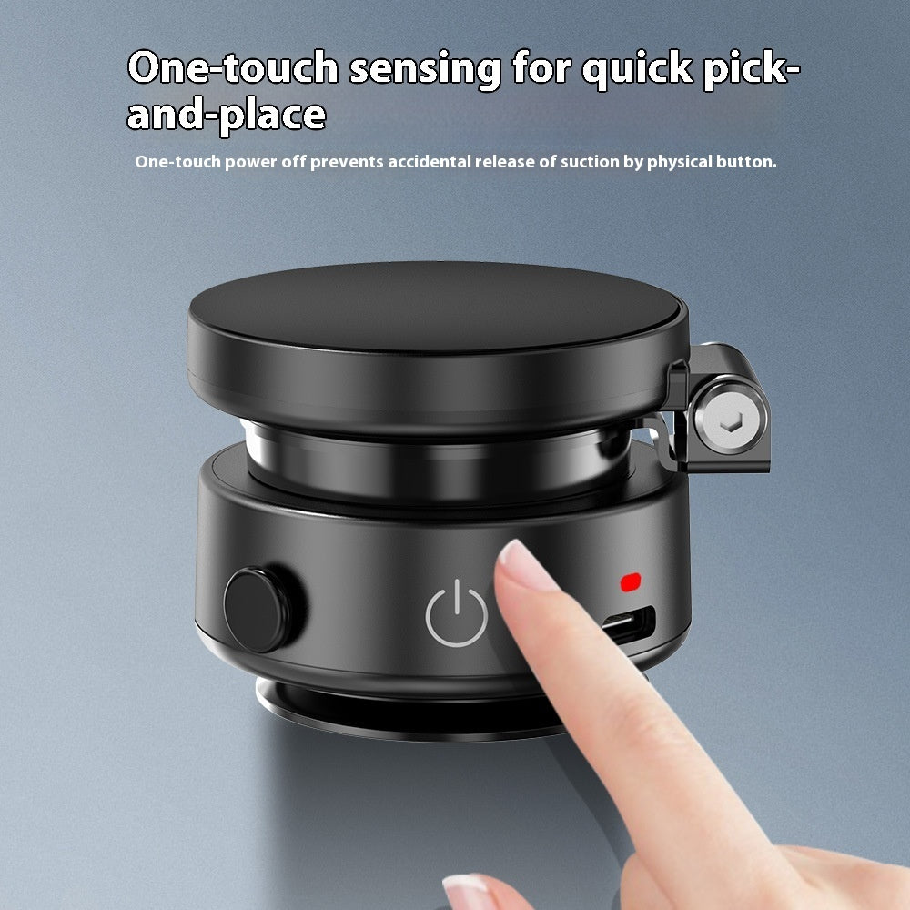 A black Magnetic Phone Holder sold by WorkZen Interiors