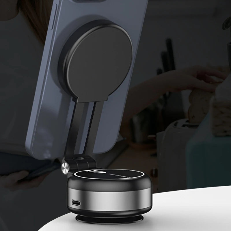 A black Magnetic Phone Holder sold by WorkZen Interiors