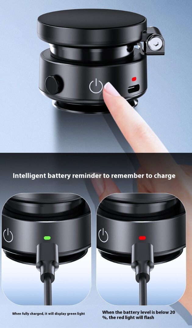 A black Magnetic Phone Holder sold by WorkZen Interiors