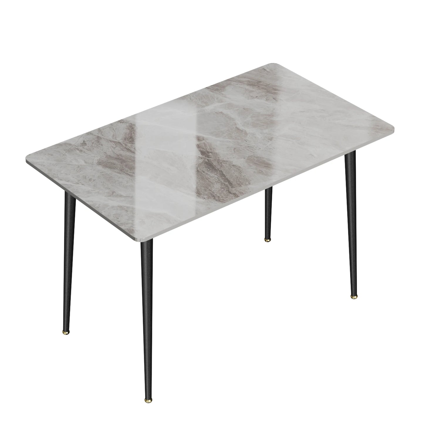 A rectangular marble cafeteria table sold by WorkZen Interiors