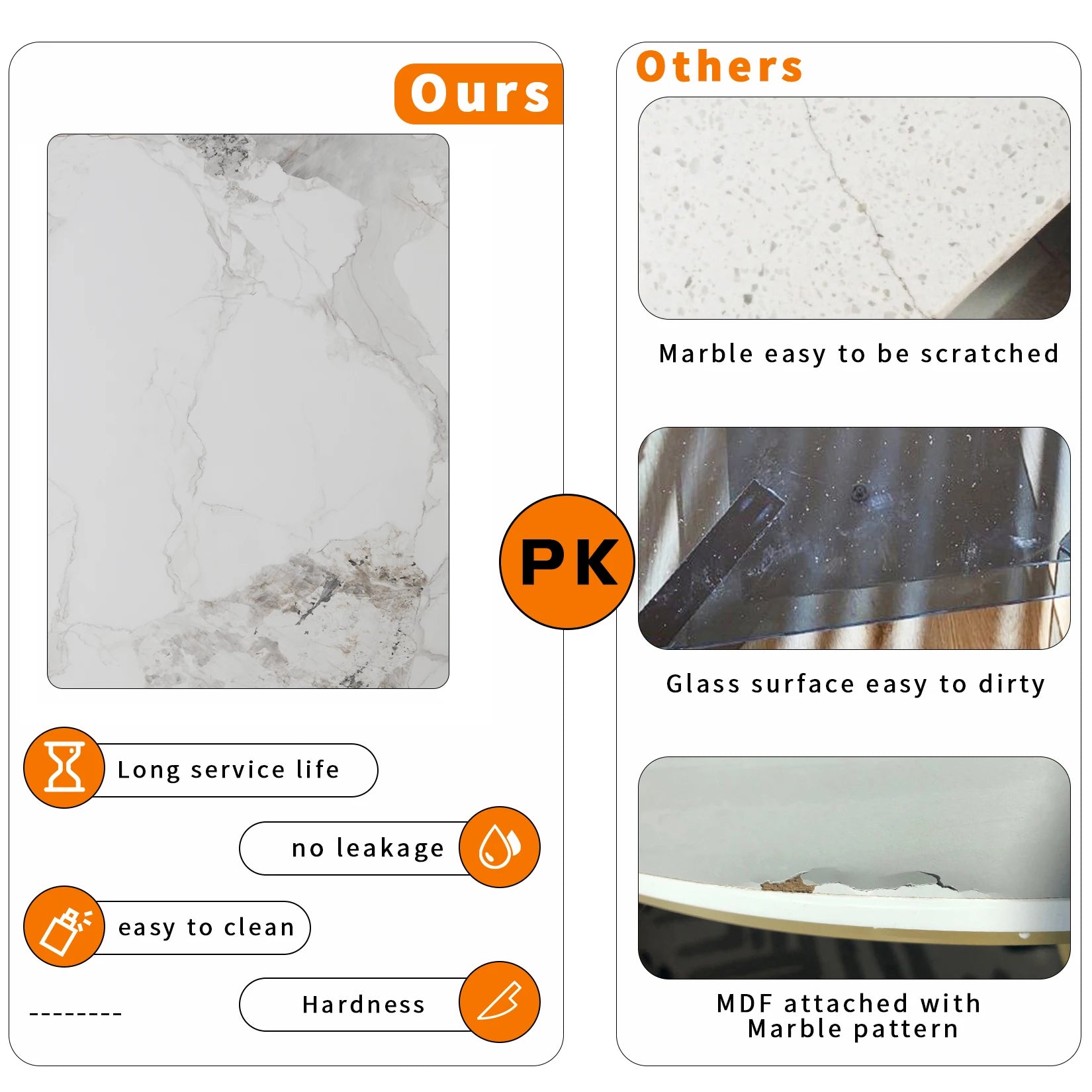 The differences between our rectangular marble cafeteria table sold by WorkZen Interiors and other cafeteria tables