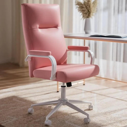 A pink Executive Office Desk Chair sold on WorkZen Interiors