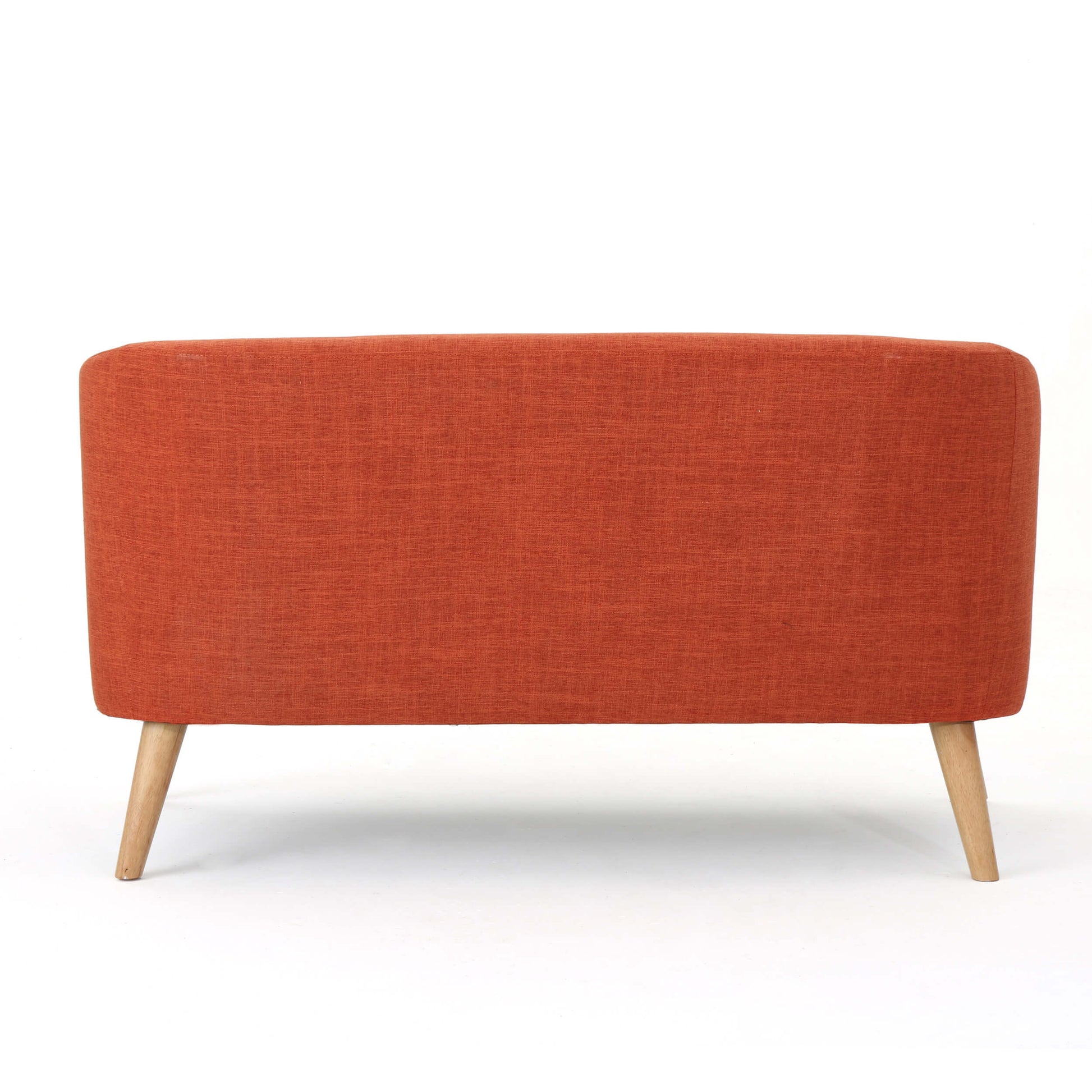 The back of an orange lounger sofa sold by WorkZen Interiors