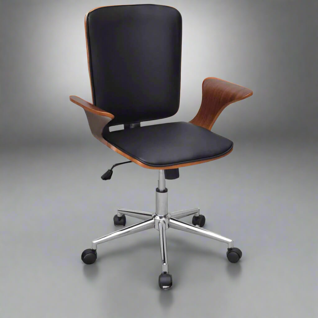 A Swivel Leather Office Chair sold on WorkZen Interiors