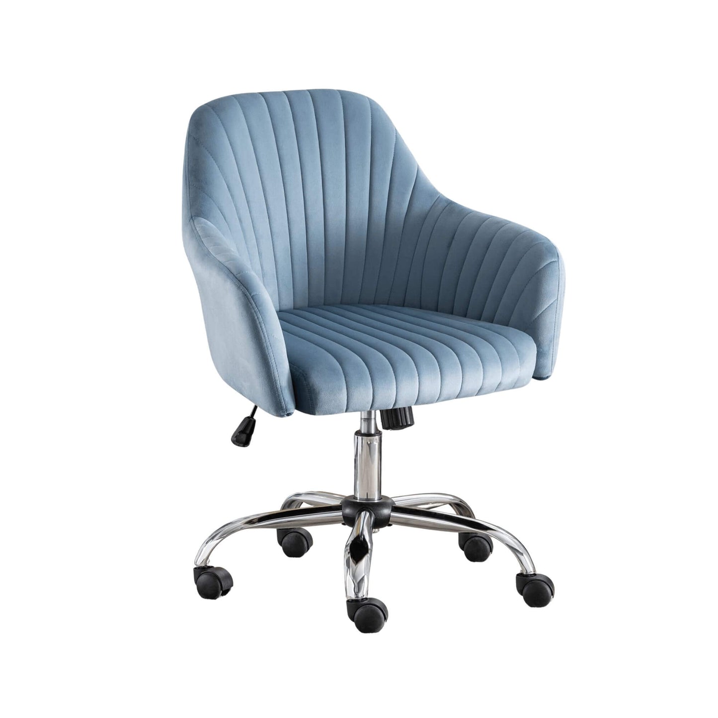 A velvet office chair sold by WorkZen Interiors 