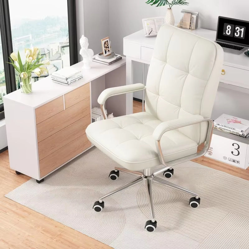 A white office chair sold by WorkZen Interiors 