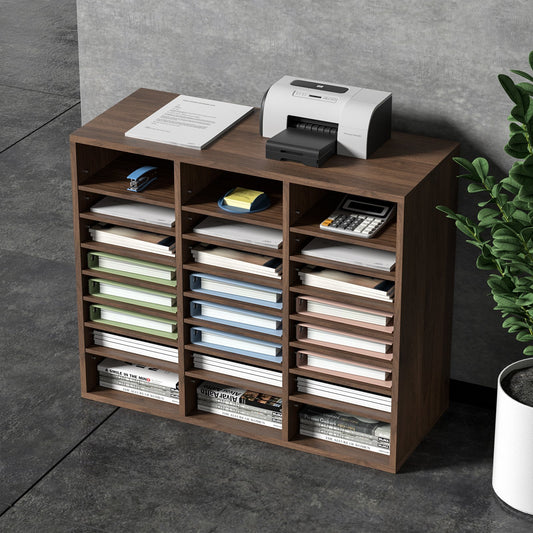 A zen office file organizer sold by WorkZen Interiors