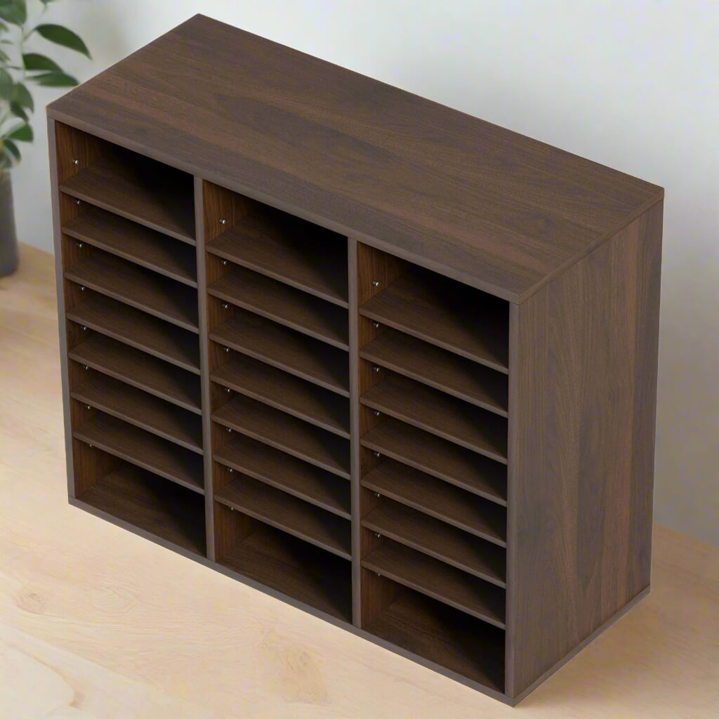A zen office file organizer sold by WorkZen Interiors