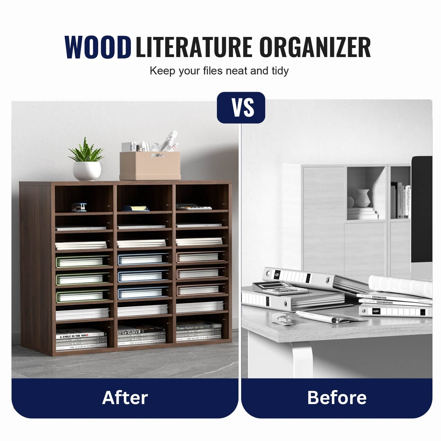 A zen office file organizer sold by WorkZen Interiors