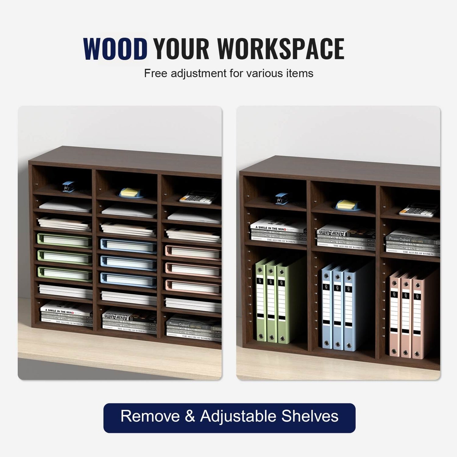 A zen office file organizer sold by WorkZen Interiors