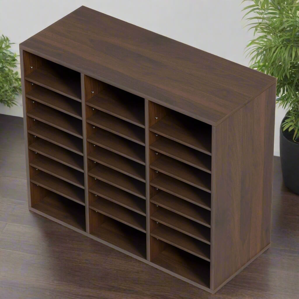 A zen office file organizer sold by WorkZen Interiors