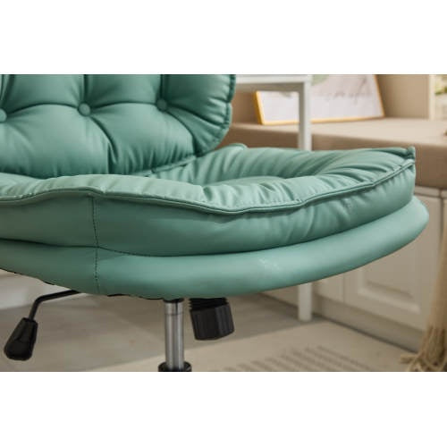 A Green armless vintage office chair sold by WorkZen Interiors